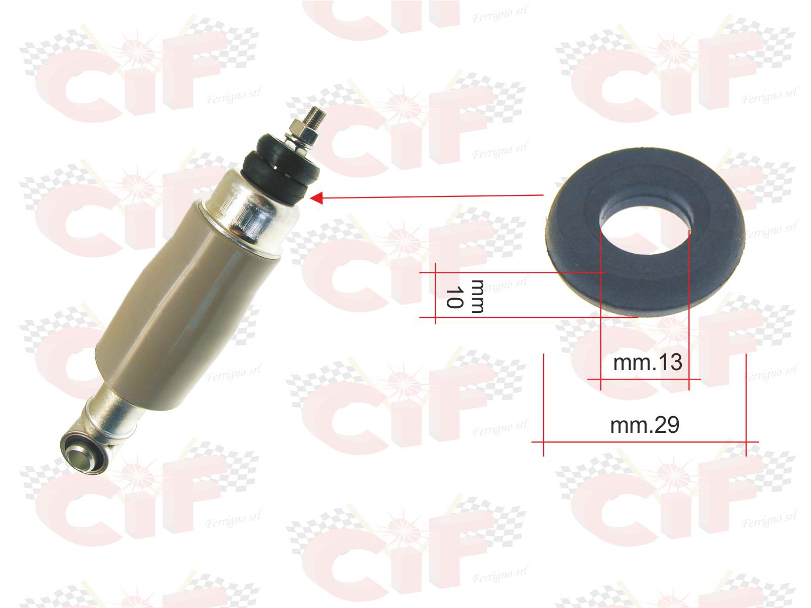 TAMPONE DI RISCONTRO SUPERIORE PER AMMORTIZZATORE ANTERIORE VESPA 50 SPECIAL PRIMAVERA ET3 PK