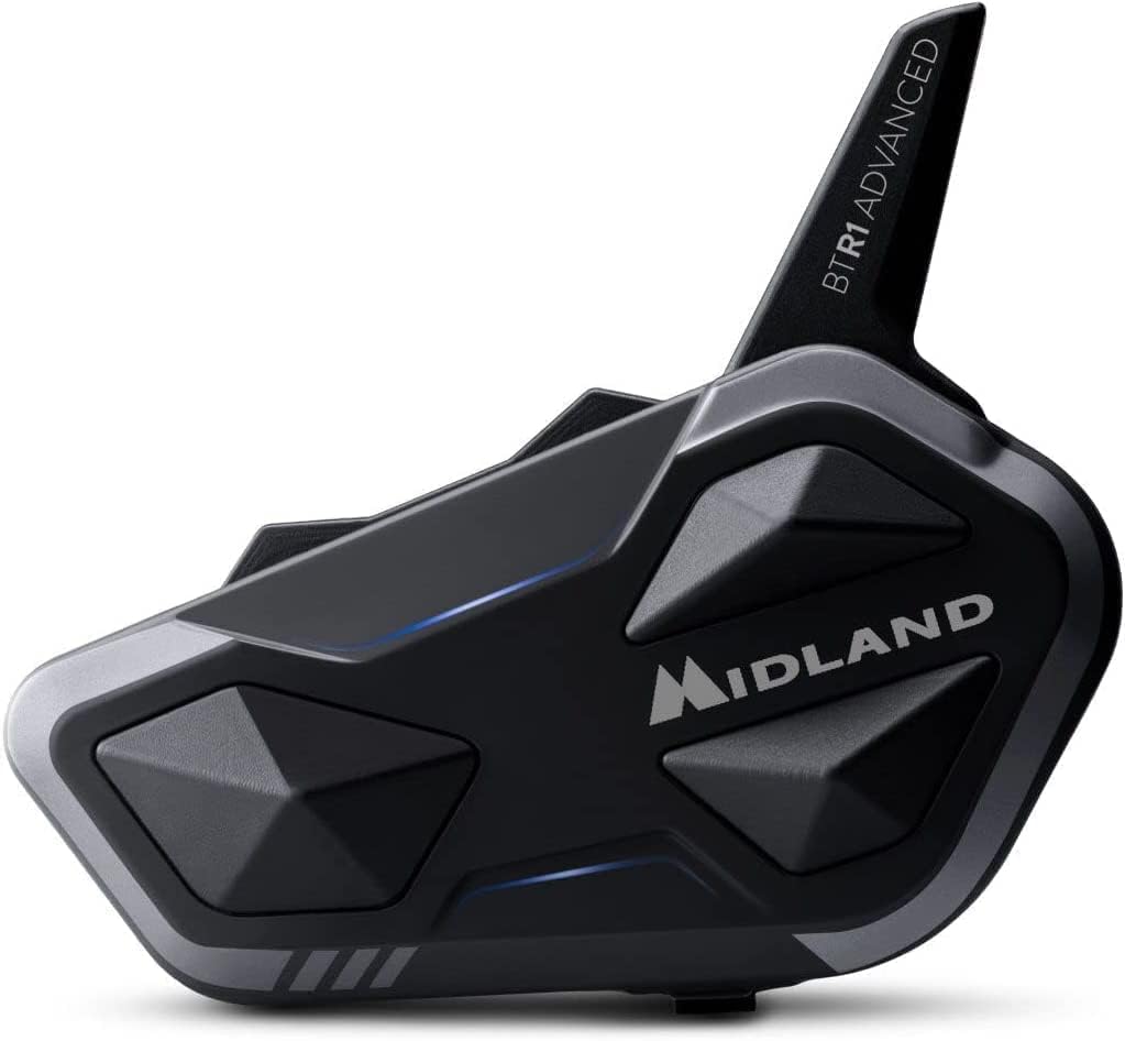 Midland BTR1 Advanced Singolo C1529 Interfono Moto Bluetooth Singolo