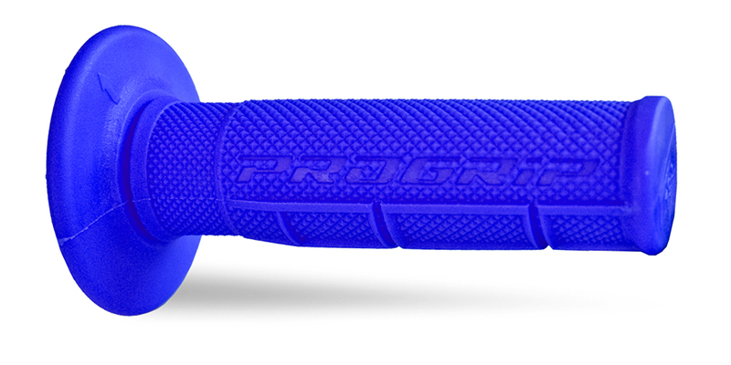Coppia Manopole PROGRIP MX Moto Cross Enduro Off-Road 794-104 Tripla Densità Blu Chiuse