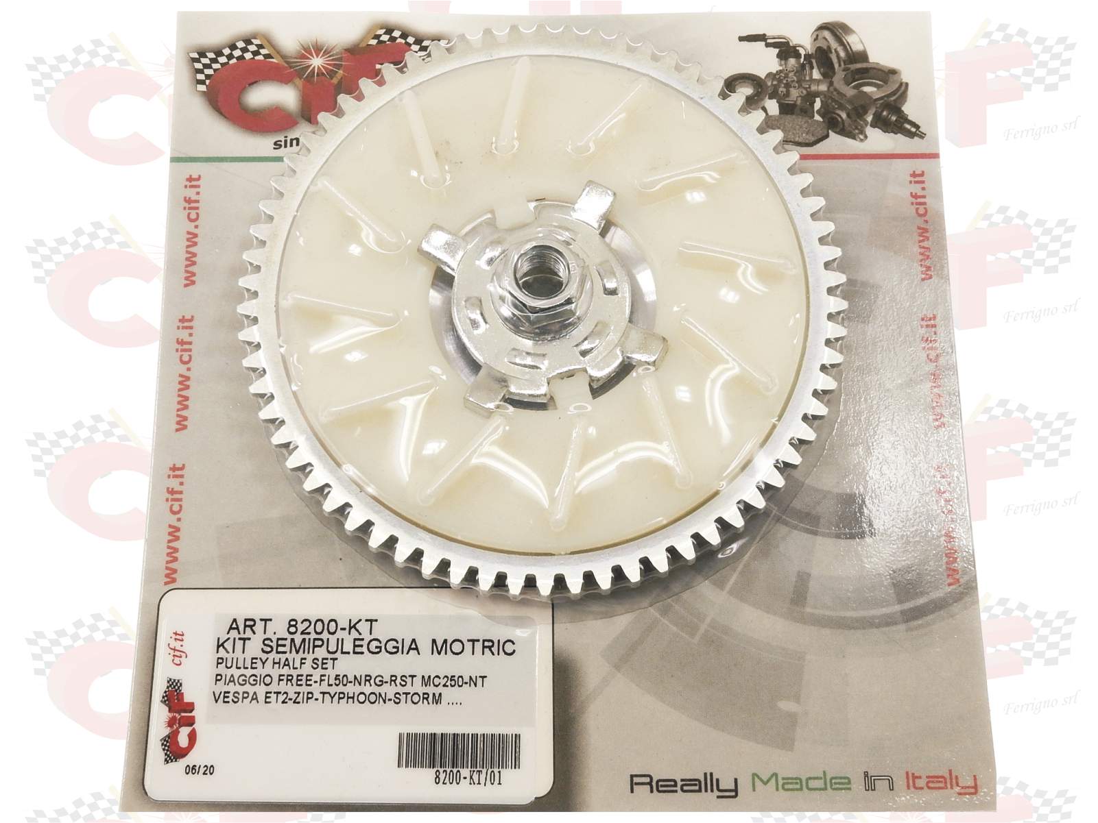 KIT SEMIPULEGGIA MOTRICE DENTATA SCOOTER PIAGGIO FREE 50
