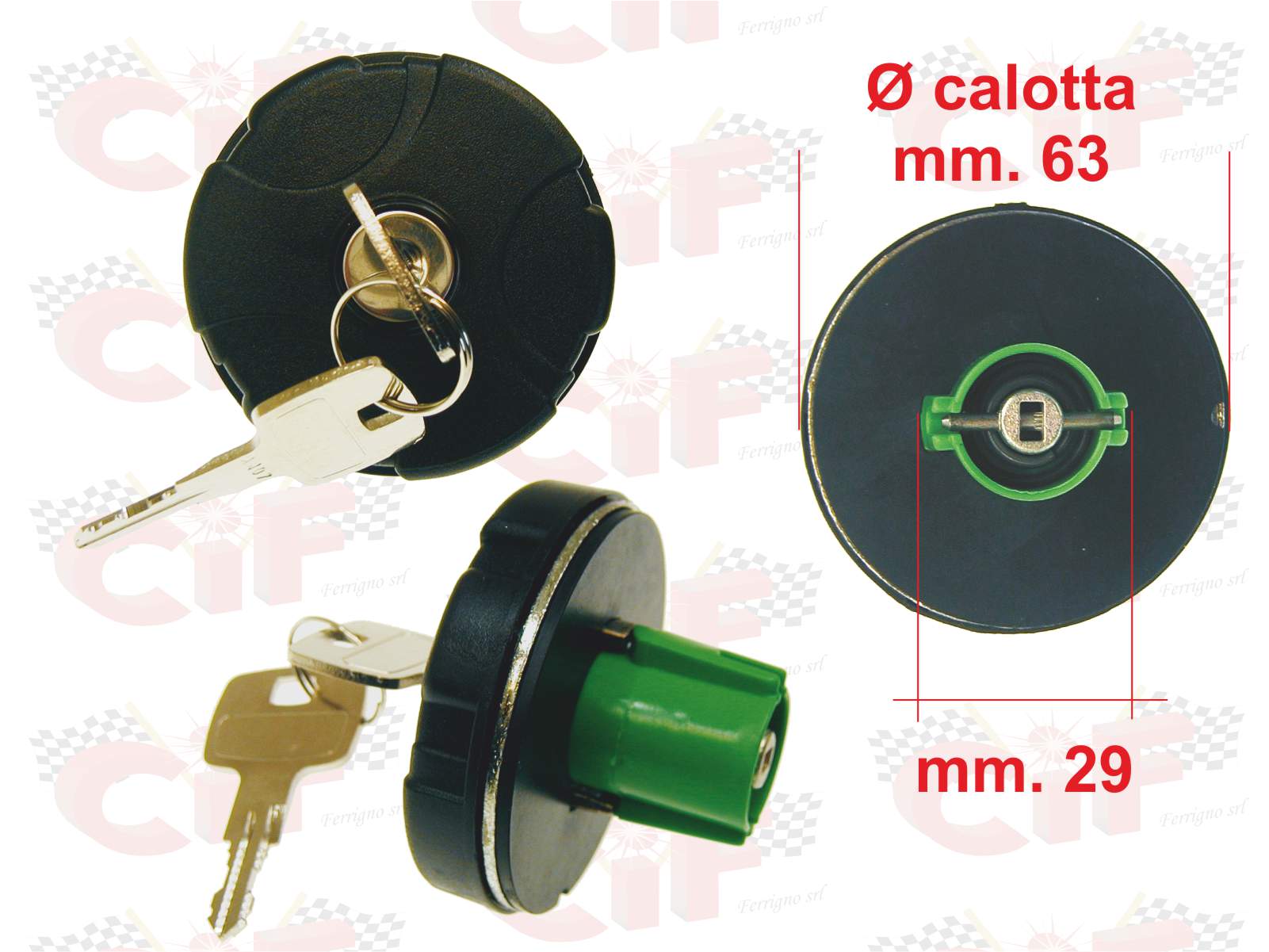 TAPPO SERBATOIO CARBURANTE PIAGGIO APE 50 EURO2 RIF. PIAGGIO 568365
