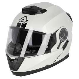 CASCO MOTO MODULARE ACERBIS SEREL 2206 BIANCO LUCIDO OMOLOGAZIONE ECE 22.06