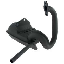 MARMITTA SITO 0244 NON OMOLOGATA VERNICIATA NERA PIAGGIO APE 50 FL-FL2-FL3-MIX 2T-RST MIX-TM P-WEB 2T