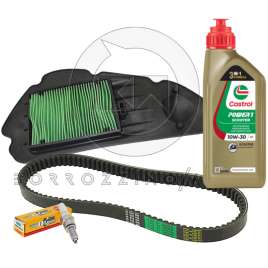 KIT TAGLIANDO HONDA SH 125 ie (STAR & STOP) 2013-2016 OLIO CASTROL CANDELA CINGHIA FILTRO ARIA