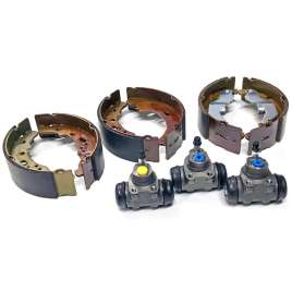 KIT GANASCE FRENO ANTERIORE E POSTERIORE + CILINDRETTI PIAGGIO APE TM P602 P703
