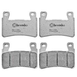 4 PASTIGLIE FRENO ANTERIORI BREMBO SR SINTERIZZATE RACING HONDA CBR 600-954 RR