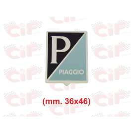 SCUDETTO STEMMA PIAGGIO ADESIVO ALLUMINIO VESPA 125 VECCHI MODELLI 024858