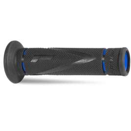 Coppia Manopole PROGRIP Universale Moto Strada 838-150 Doppia Densità Blu/Nero Chiuse