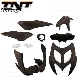 KIT CARENE 9 PEZZI CARENA VERNICIATA NERO OPACO MBK NITRO / YAMAHA AEROX 50 2013-2015
