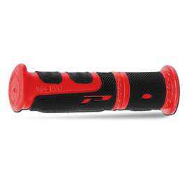 Coppia Manopole PROGRIP ATV 964-149 Doppia Densità Rosso/Nero Chiuse