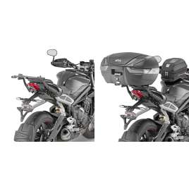 GIVI 6412FZ ATTACCO KIT STAFFE MONORACK PER BAULETTO TRIUMPH STREET TRIPLE 765 2017-2020