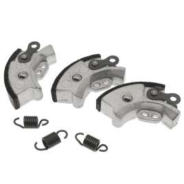 SERIE MASSETTE FRIZIONE COMPLETE (3 PZ+3 MOLLE) SENZA VARIATORE PIAGGIO CIAO SI BRAVO BOXER