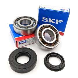 Kit Cuscinetti SKF + Paraoli Albero Motore Scooter Minarelli 2T Booster SR Scarabeo F10