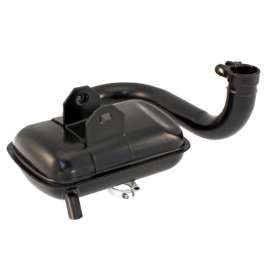 MARMITTA TERMINALE DI SCARICO NERA PER PIAGGIO VESPA PX 125-150 E