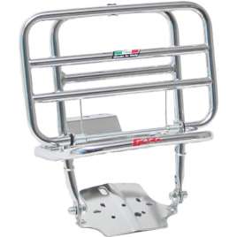 PORTAPACCHI POSTERIORE VESPA 50 SPECIAL / 125 ET3 PRIMAVERA CROMATO CON RIBALTINA
