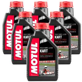 Kit 6Lt Olio Motul Kart Grand Prix 2T 100% Sintetico API TC FIA - CIK