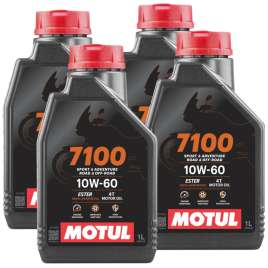 4L OLIO MOTORE MOTUL 7100 10W60 100% SINTETICO ESTER JASO MA2 UNIVERSALE MOTO 4T