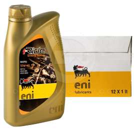 12L OLIO ENI i-RIDE MOTO 10w40 STREET & TOURING SYNTHETIC API SL JASO MA2