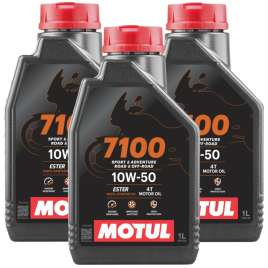 MOTUL 7100 10w50 100% SINTETICO 3LT OLIO MOTORE 4T JASO MA2 API SN MOTO