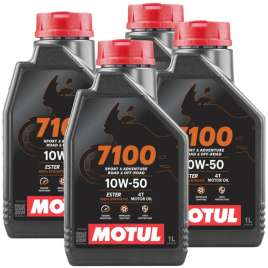 4L OLIO MOTORE MOTUL 7100 10w50 4T MA2 SN UNIVERSALE MOTO 100% SINTETICO
