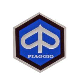 SCUDETTO FREGIO STEMMA NASELLO ESAGONALE ADESIVO PIAGGIO VESPA PX 125 150 200