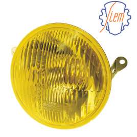FARO VESPA PX 125 150 200 FANALE ANTERIORE SIEM IN VETRO GIALLO