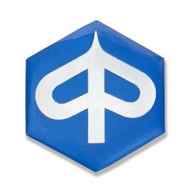 SCUDETTO LOGO PIAGGIO ADESIVO ESAGONALE RESINATO PIAGGIO ZIP SP 50 1996-2000