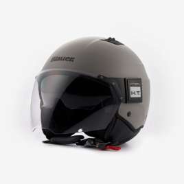 Casco Moto Jet Blauer BET MONO in Fibra Grigio Opaco ECE2206