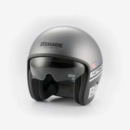 Casco Moto Jet Blauer PILOT 06 HT in fibra Grigio Opaco ECE2206