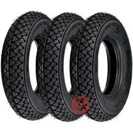 KIT 3 GOMME PIAGGIO APE 50 PNEUMATICI 100.90-10 61L OMOLOGATO BATTISTRADA S83