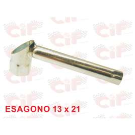 Chiave Candela Esagono 13x21 A Pipa Per Ciclomotori