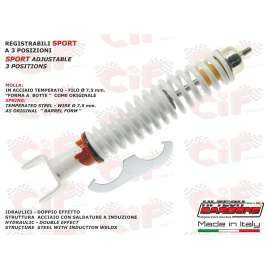 AMMORTIZZATORE POSTERIORE REGOLABILE SPORT BIANCO VESPA 50 SPECIAL PRIMAVERA ET3 PX