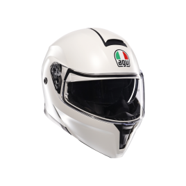 Casco Moto Modulare AGV Streetmodular E2206 Mono Matt Materia White Bianco Opaco