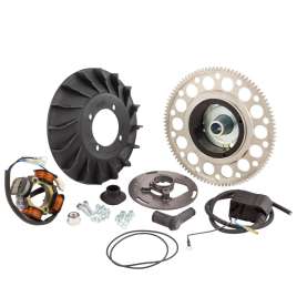 KIT ACCENSIONE POLINI AVVIAMENTO ELETTRICO STATORE VOLANO 1,4Kg VESPA PX PE 125 150 200