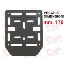 Porta Targa Moto In Plastica Nera Per Targhe Fino Al 1998 - mm. 170
