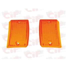 Coppia Plastiche Arancio Per Frecce Anteriori Vespa PK 50-125