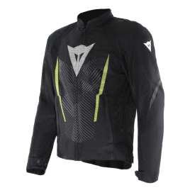 DAINESE HEROSPHERE Air Giacca moto estiva Tessuto TEX JACKET Nero Giallo Fluo