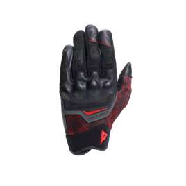 Guanti Moto Dainese ERMEX Estivi in tessuto Traspiranti Palmo in Pelle Red Lava