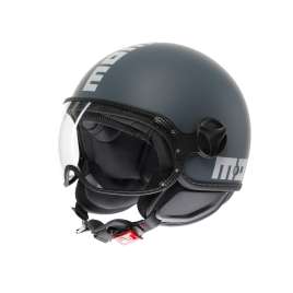 Casco MOMO DESIGN FGTR Classic E2206 Jet Candy Matt Ottanio Grigio Opaco 017