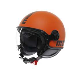 Casco MOMO DESIGN FGTR Classic E2206 Jet Mono Arancio Opaco Matt Orange/Black