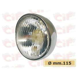 Gruppo Ottico Faro Anteriore Con Ghiera Ø Mm.115 Vespa 125-150 Gs Gl
