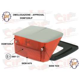 Fanale Posteriore Originale Siem Completo Di Guarnizione Vespa 50 Special