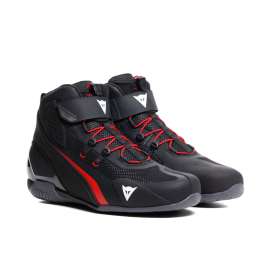Scarpe Moto Uomo Estive Dainese HERIAN AIR SHOES Nero-Rosso Red Lava Traspiranti