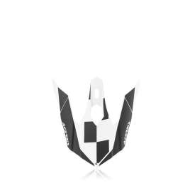 ACERBIS VISIERA STEEL JUNIOR / ECLIPSE BIANCO/NERO 0023308.237