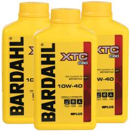 3 Lt OLIO SINTETICO MOTO 4T BARDAHL XTC C60 10w40 JASO MA2 FULLERENE POLAR PLUS
