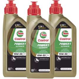 3LT OLIO MISCELA MOTORE MOTO CASTROL POWER1 RACING 2T 100% SINTETICO EX TTS