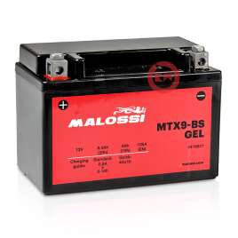 BATTERIA YTX9-BS 12V 9AH MALOSSI SIGILLATA A GEL - PRONTA ALL'USO