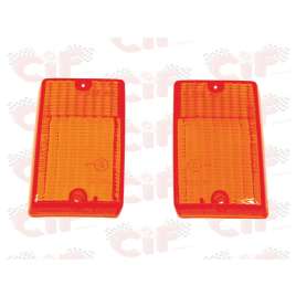 Coppia Plastiche Arancio Per Frecce Posteriori Vespa PK 50-125