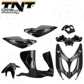 KIT CARENE 7 PEZZI CARENA GREZZA NERO NEUTRO MBK NITRO YAMAHA AEROX 50 1997-2012