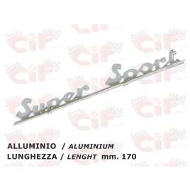 TARGHETTA SUPER SPORT TRAFORATA POSTERIORE VESPA 180 SUPER SPORT
